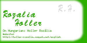 rozalia holler business card